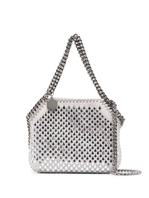 Falabella crystal-embellished mini tote bag, Stella McCartney Falabella crystal-embellished mini tote bag
Falabella crystal-embellished mini tote bag, Stella McCartney Falabella crystal-embellished mini tote bag