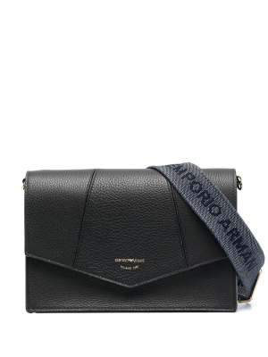 Logo-strap leather shoulder bag, Emporio Armani Logo-strap leather shoulder bag
Logo-strap leather shoulder bag, Emporio Armani Logo-strap leather shoulder bag