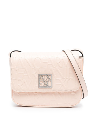 Embossed-logo leather shoulder bag, Armani Exchange Embossed-logo leather shoulder bag
Embossed-logo leather shoulder bag, Armani Exchange Embossed-logo leather shoulder bag
