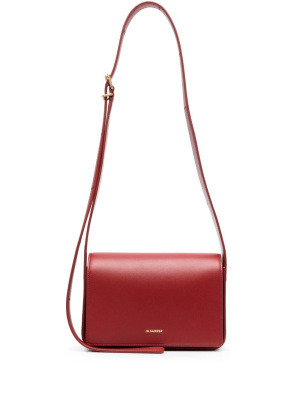 Small logo-print leather shoulder bag, Jil Sander Small logo-print leather shoulder bag
Small logo-print leather shoulder bag, Jil Sander Small logo-print leather shoulder bag