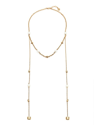 Faux pearl skull AirPods necklace, Alexander McQueen Faux pearl skull AirPods necklace
Faux pearl skull AirPods necklace, Alexander McQueen Faux pearl skull AirPods necklace