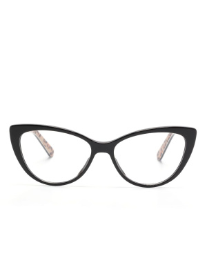 Logo-print cat eye-frame glasses, Love Moschino Logo-print cat eye-frame glasses
Logo-print cat eye-frame glasses, Love Moschino Logo-print cat eye-frame glasses