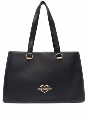Accordion-design logo-plaque tote bag, Love Moschino Accordion-design logo-plaque tote bag
Accordion-design logo-plaque tote bag, Love Moschino Accordion-design logo-plaque tote bag