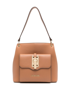Logo-plaque leather shoulder bag, Love Moschino Logo-plaque leather shoulder bag
Logo-plaque leather shoulder bag, Love Moschino Logo-plaque leather shoulder bag