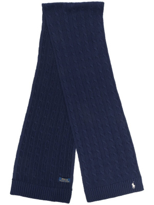 Embroidered-logo cable-knit scarf, Polo Ralph Lauren Embroidered-logo cable-knit scarf
Embroidered-logo cable-knit scarf, Polo Ralph Lauren Embroidered-logo cable-knit scarf