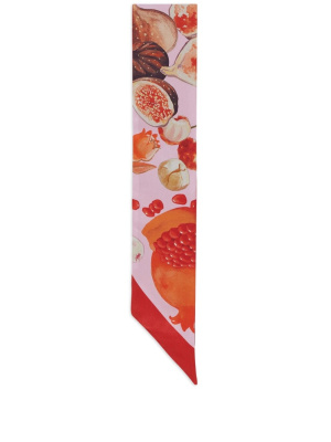Pomegranate-print twilly band scarf, Ferragamo Pomegranate-print twilly band scarf
Pomegranate-print twilly band scarf, Ferragamo Pomegranate-print twilly band scarf