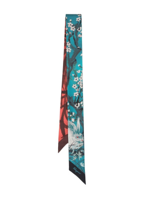 Rabbit floral print silk twilly scarf, Ferragamo Rabbit floral print silk twilly scarf
Rabbit floral print silk twilly scarf, Ferragamo Rabbit floral print silk twilly scarf