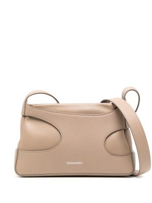 Logo-print cut-out leather bag, Ferragamo Logo-print cut-out leather bag
Logo-print cut-out leather bag, Ferragamo Logo-print cut-out leather bag