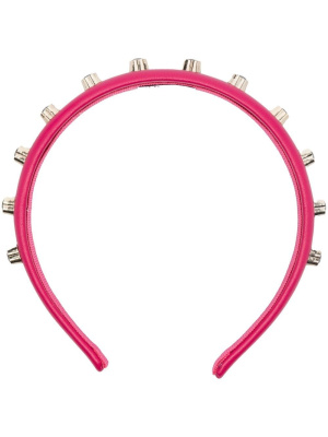 Crystal-embellished leather headband, RED(V) Crystal-embellished leather headband
Crystal-embellished leather headband, RED(V) Crystal-embellished leather headband