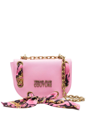 Scarf-detail rounded shoulder bag, Versace Jeans Couture Scarf-detail rounded shoulder bag
Scarf-detail rounded shoulder bag, Versace Jeans Couture Scarf-detail rounded shoulder bag