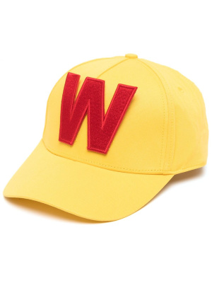 

W-appliqué cotton cap, Walter Van Beirendonck W-appliqué cotton cap