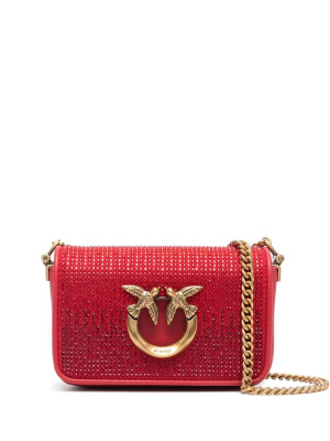 Love crystal-embellished crossbody bag, PINKO Love crystal-embellished crossbody bag
Love crystal-embellished crossbody bag, PINKO Love crystal-embellished crossbody bag