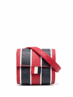 Mini vertical-stripe pouch bag, Thom Browne Mini vertical-stripe pouch bag
Mini vertical-stripe pouch bag, Thom Browne Mini vertical-stripe pouch bag