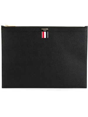 Logo-stamp leather document holder, Thom Browne Logo-stamp leather document holder
Logo-stamp leather document holder, Thom Browne Logo-stamp leather document holder