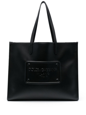 Logo-embossed leather tote bag, Dolce & Gabbana Logo-embossed leather tote bag
Logo-embossed leather tote bag, Dolce & Gabbana Logo-embossed leather tote bag