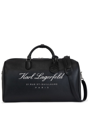 Logo-embroidered cylinder holdall, Karl Lagerfeld Logo-embroidered cylinder holdall
Logo-embroidered cylinder holdall, Karl Lagerfeld Logo-embroidered cylinder holdall
