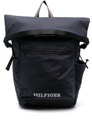 Logo-embroidered folded top backpack, Tommy Hilfiger Logo-embroidered folded top backpack
Logo-embroidered folded top backpack, Tommy Hilfiger Logo-embroidered folded top backpack