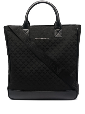 Quilted logo-lettering tote bag, Emporio Armani Quilted logo-lettering tote bag
Quilted logo-lettering tote bag, Emporio Armani Quilted logo-lettering tote bag