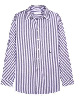 SRC logo-embroidered striped shirt, Sporty & Rich SRC logo-embroidered striped shirt
SRC logo-embroidered striped shirt, Sporty & Rich SRC logo-embroidered striped shirt