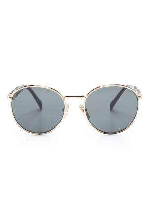 Logo-engraved round-frame sunglasses, Prada Eyewear Logo-engraved round-frame sunglasses
Logo-engraved round-frame sunglasses, Prada Eyewear Logo-engraved round-frame sunglasses