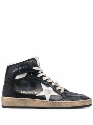 Logo-print high-top suede sneakers, Golden Goose Logo-print high-top suede sneakers
Logo-print high-top suede sneakers, Golden Goose Logo-print high-top suede sneakers