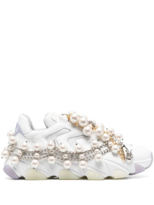 X Comme des Garcon pearled leather sneakers, Junya Watanabe X Comme des Garcon pearled leather sneakers
X Comme des Garcon pearled leather sneakers, Junya Watanabe X Comme des Garcon pearled leather sneakers
