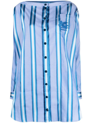 Vertical-stripe long-sleeve shirt dress, ETRO Vertical-stripe long-sleeve shirt dress
Vertical-stripe long-sleeve shirt dress, ETRO Vertical-stripe long-sleeve shirt dress