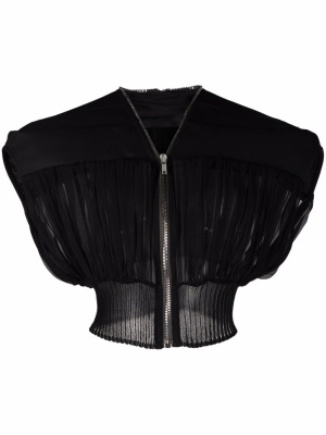 Micro Girdered cropped cashmere jacket, Rick Owens Micro Girdered cropped cashmere jacket
Micro Girdered cropped cashmere jacket, Rick Owens Micro Girdered cropped cashmere jacket