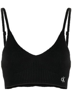 Logo-embroidery knitted bralette, Calvin Klein Jeans Logo-embroidery knitted bralette
Logo-embroidery knitted bralette, Calvin Klein Jeans Logo-embroidery knitted bralette