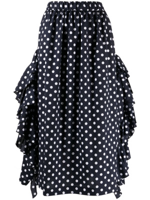 Polka-dot print ruffle-detailing skirt, Comme Des Garçons Comme Des Garçons Polka-dot print ruffle-detailing skirt
Polka-dot print ruffle-detailing skirt, Comme Des Garçons Comme Des Garçons Polka-dot print ruffle-detailing skirt