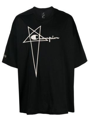 Embroidered-logo organic-cotton T-shirt, Rick Owens X Champion Embroidered-logo organic-cotton T-shirt
Embroidered-logo organic-cotton T-shirt, Rick Owens X Champion Embroidered-logo organic-cotton T-shirt