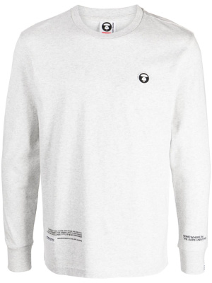 Logo-patch long-sleeve cotton T-shirt, A BATHING APE® Logo-patch long-sleeve cotton T-shirt
Logo-patch long-sleeve cotton T-shirt, A BATHING APE® Logo-patch long-sleeve cotton T-shirt