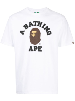 College logo-print cotton T-shirt, A BATHING APE® College logo-print cotton T-shirt
College logo-print cotton T-shirt, A BATHING APE® College logo-print cotton T-shirt