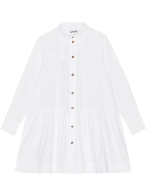 Pointed-collar organic cotton shirtdress, GANNI Pointed-collar organic cotton shirtdress
Pointed-collar organic cotton shirtdress, GANNI Pointed-collar organic cotton shirtdress