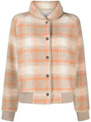 

Gentry check-print bomber jacket, Woolrich Gentry check-print bomber jacket