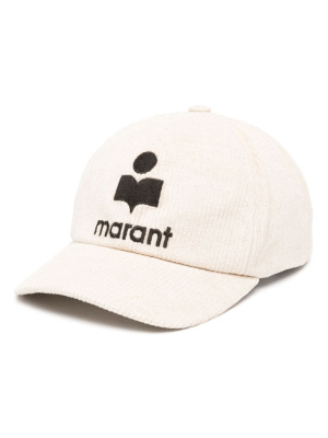 

Tyron logo-embroidered corduroy cap, ISABEL MARANT Tyron logo-embroidered corduroy cap