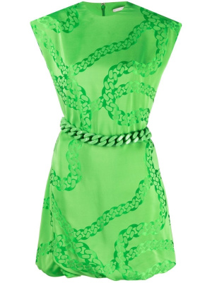 Chain-embellished puff minidress, Stella McCartney Chain-embellished puff minidress
Chain-embellished puff minidress, Stella McCartney Chain-embellished puff minidress