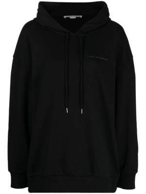 Logo-embroidered drawstring hoodie, Stella McCartney Logo-embroidered drawstring hoodie
Logo-embroidered drawstring hoodie, Stella McCartney Logo-embroidered drawstring hoodie