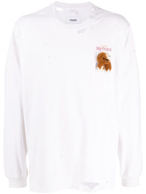 Bear distressed embroidered cotton T-shirt, Doublet Bear distressed embroidered cotton T-shirt
Bear distressed embroidered cotton T-shirt, Doublet Bear distressed embroidered cotton T-shirt