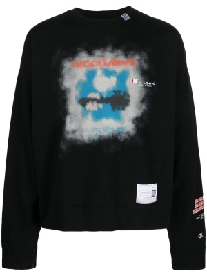 Logo-print cotton sweatshirt, Maison Mihara Yasuhiro Logo-print cotton sweatshirt
Logo-print cotton sweatshirt, Maison Mihara Yasuhiro Logo-print cotton sweatshirt