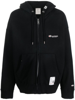 Logo-embroidered cotton hoodie, Maison Mihara Yasuhiro Logo-embroidered cotton hoodie
Logo-embroidered cotton hoodie, Maison Mihara Yasuhiro Logo-embroidered cotton hoodie