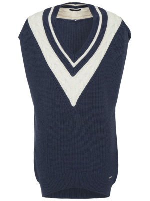 

V-neck knitted gilet, Armani Exchange V-neck knitted gilet