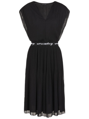Logo-waistband pleated midi dress, Armani Exchange Logo-waistband pleated midi dress
Logo-waistband pleated midi dress, Armani Exchange Logo-waistband pleated midi dress