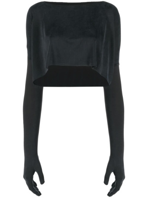 Glove-sleeve cropped sweatshirt, MM6 Maison Margiela Glove-sleeve cropped sweatshirt
Glove-sleeve cropped sweatshirt, MM6 Maison Margiela Glove-sleeve cropped sweatshirt
