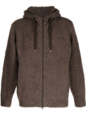 Logo-embroidery hooded jacket, Comme Des Garçons Homme Logo-embroidery hooded jacket
Logo-embroidery hooded jacket, Comme Des Garçons Homme Logo-embroidery hooded jacket