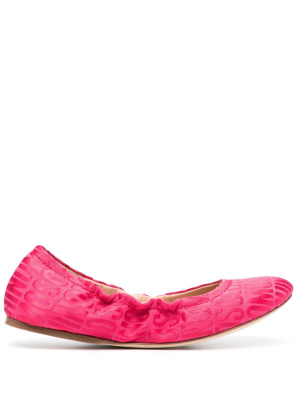Logo-jacquard satin ballerina shoes, Moschino Logo-jacquard satin ballerina shoes
Logo-jacquard satin ballerina shoes, Moschino Logo-jacquard satin ballerina shoes