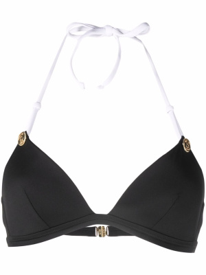 Triangle-cup tie-fastening bikini top, Moschino Triangle-cup tie-fastening bikini top
Triangle-cup tie-fastening bikini top, Moschino Triangle-cup tie-fastening bikini top