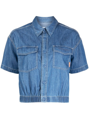 Contrast-stitching buttoned shirt, CHOCOOLATE Contrast-stitching buttoned shirt
Contrast-stitching buttoned shirt, CHOCOOLATE Contrast-stitching buttoned shirt