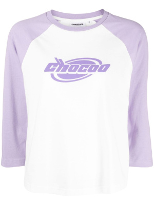 Colour-block three-quarter sleeved T-shirt, CHOCOOLATE Colour-block three-quarter sleeved T-shirt
Colour-block three-quarter sleeved T-shirt, CHOCOOLATE Colour-block three-quarter sleeved T-shirt