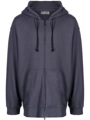 Distressed-finish cotton zip-up hoodie, Yohji Yamamoto Distressed-finish cotton zip-up hoodie
Distressed-finish cotton zip-up hoodie, Yohji Yamamoto Distressed-finish cotton zip-up hoodie